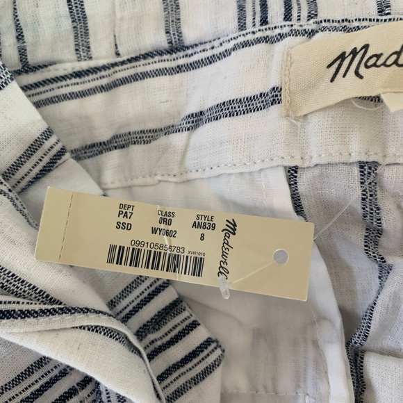 Madewell Cropped Paper Bag Pants NWT - Picture 4 of 4